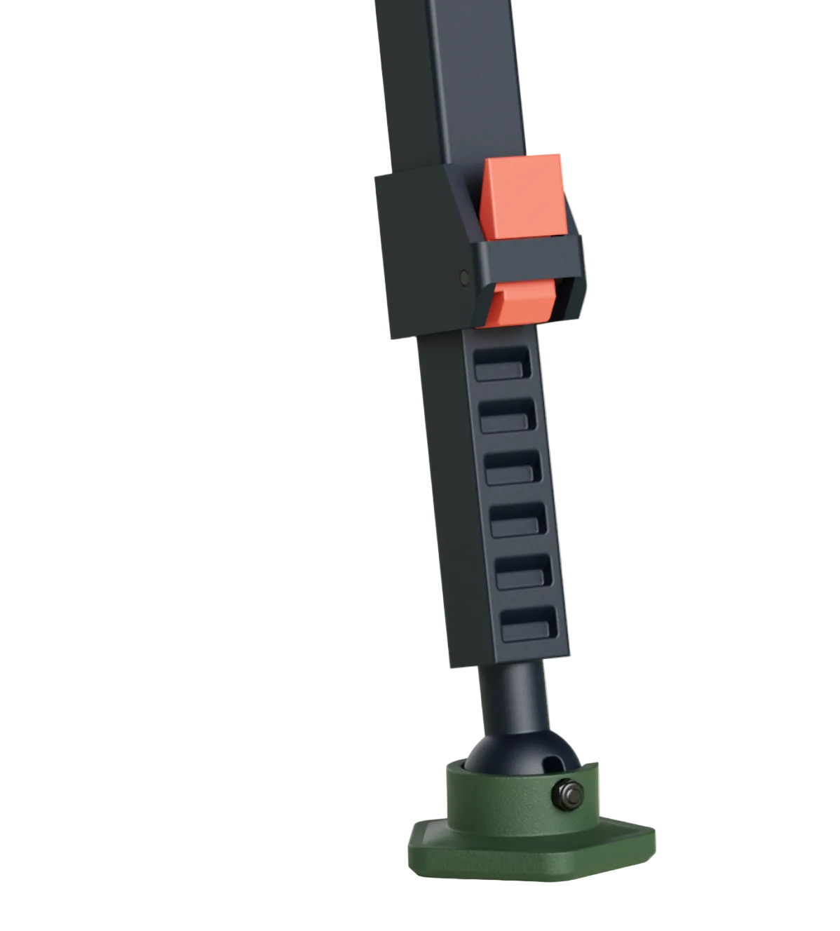 ROCKSTEADY™ LEG + GROUNDGRIP™ FEET.