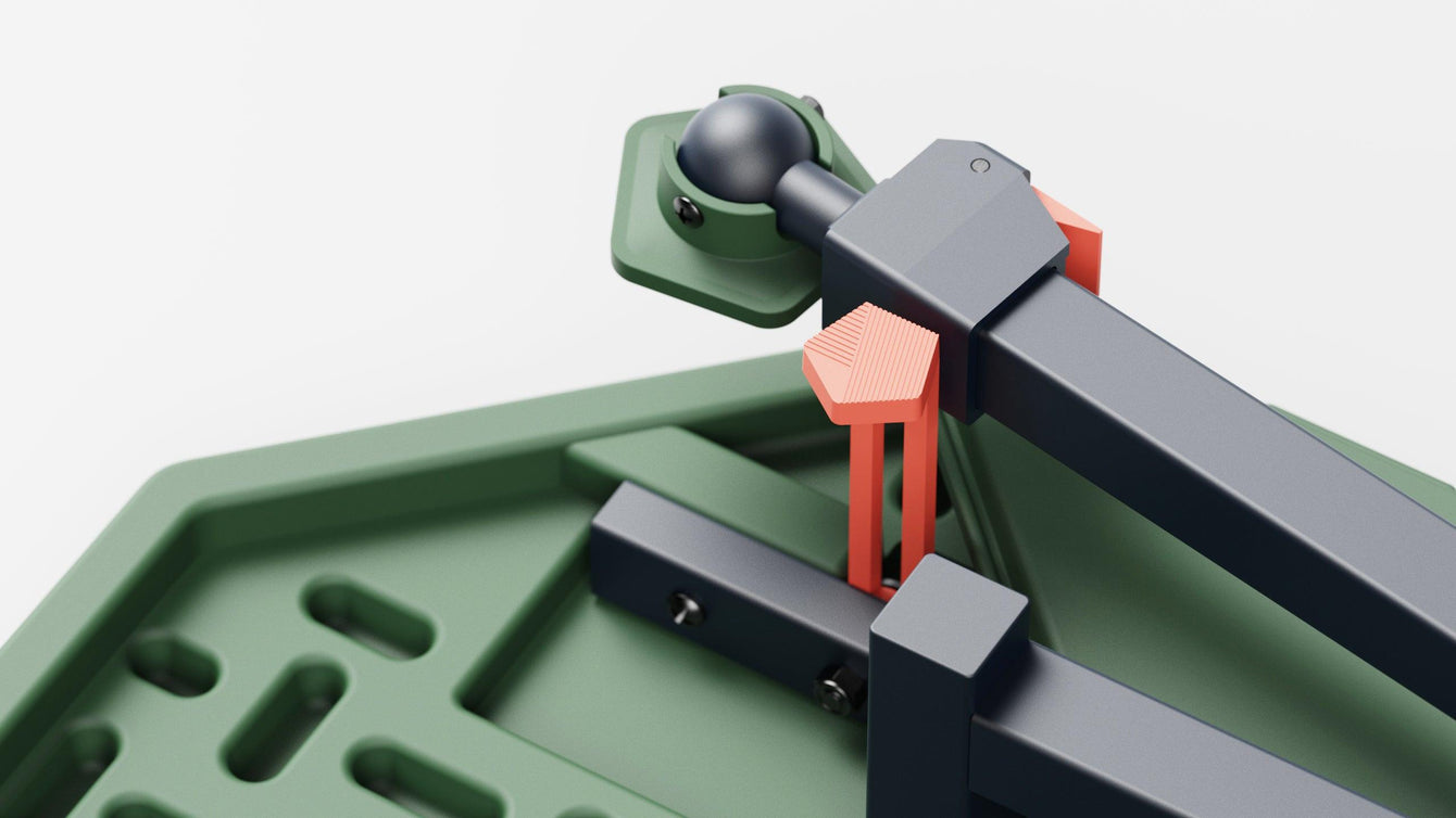 ROCKSTEADY™ LEG + GROUNDGRIP™ FEET.