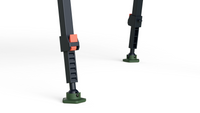 ROCKSTEADY™ LEG + GROUNDGRIP™ FEET.